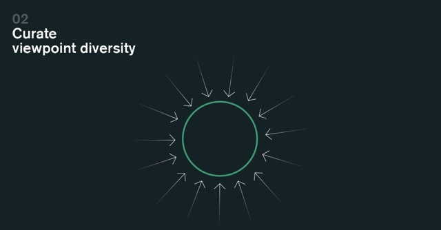 Curate viewpoint diversity