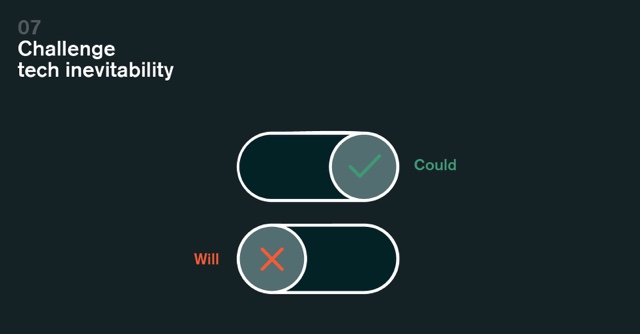 Challenge tech inevitability